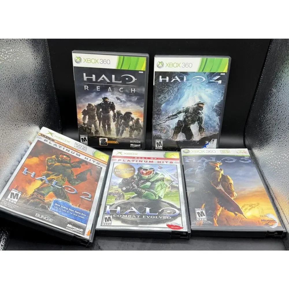 Halo Xbox & Xbox 360 Game Lot Microsoft Halo ****EMPTY BOXES ONLY!!